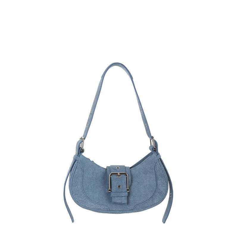 Bolso de hombro retro de piel de vaca nuevo para mujer