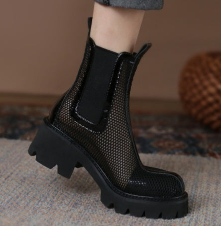 Mesh Breathable Hollow Fashion Boots