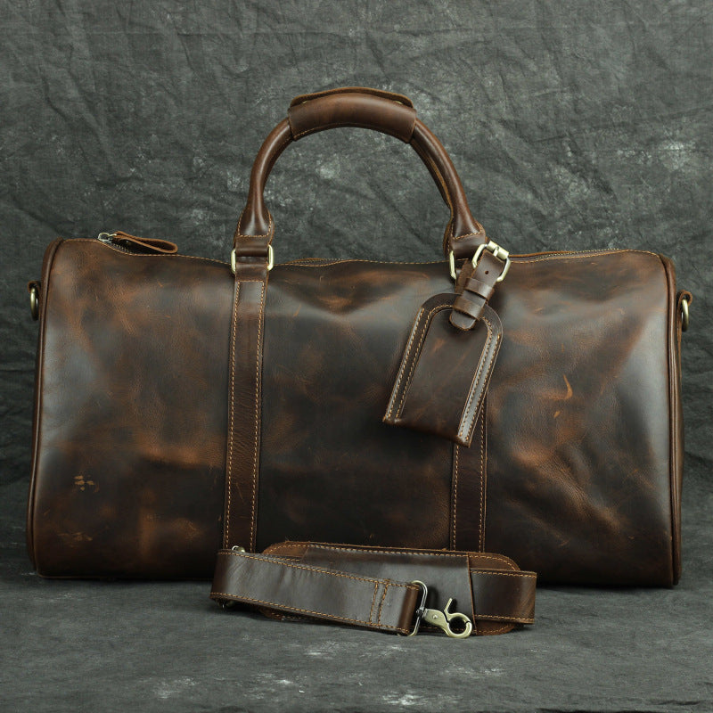 Men's Vintage Crossbody Tote Travel Bag