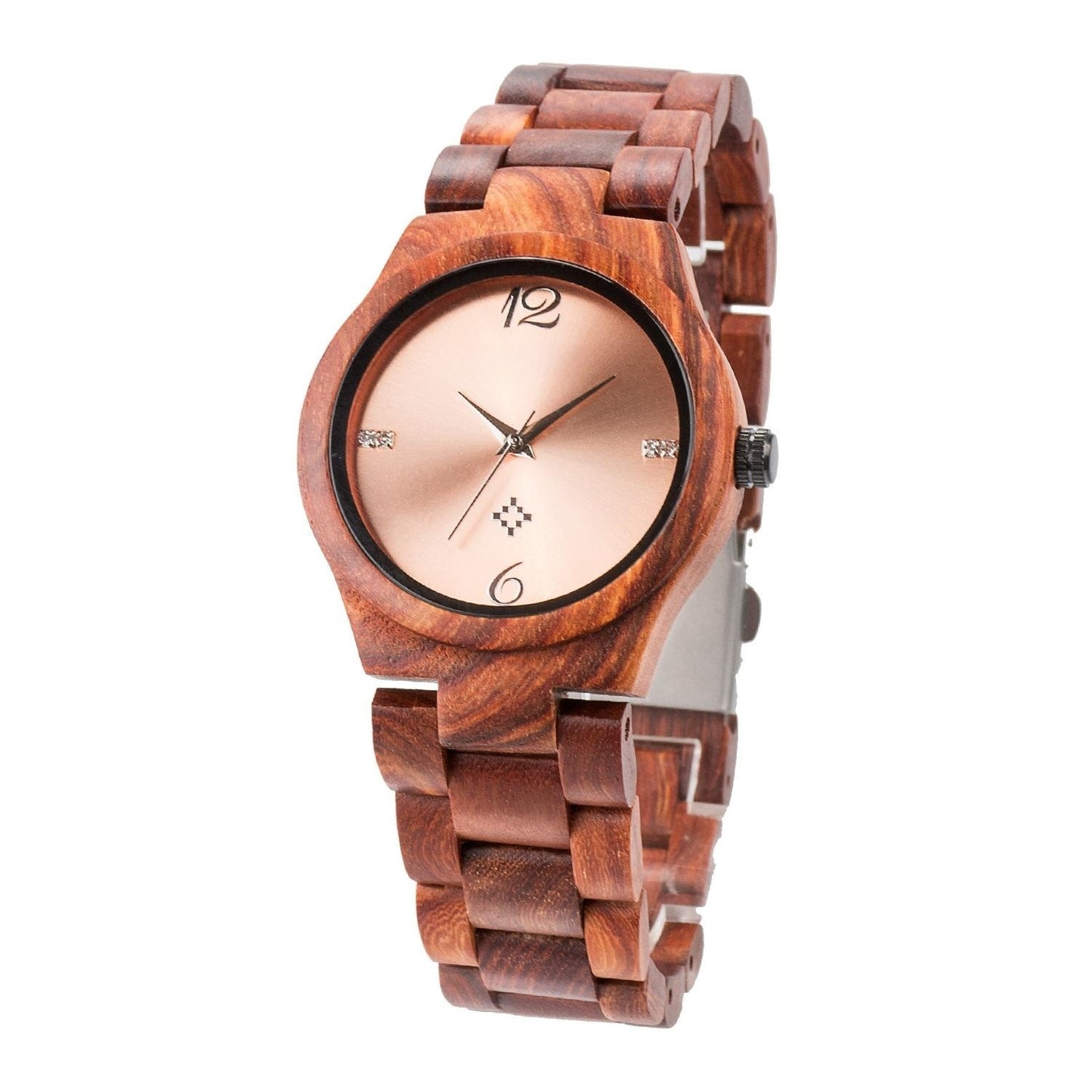 Reloj de cuarzo de moda informal de madera