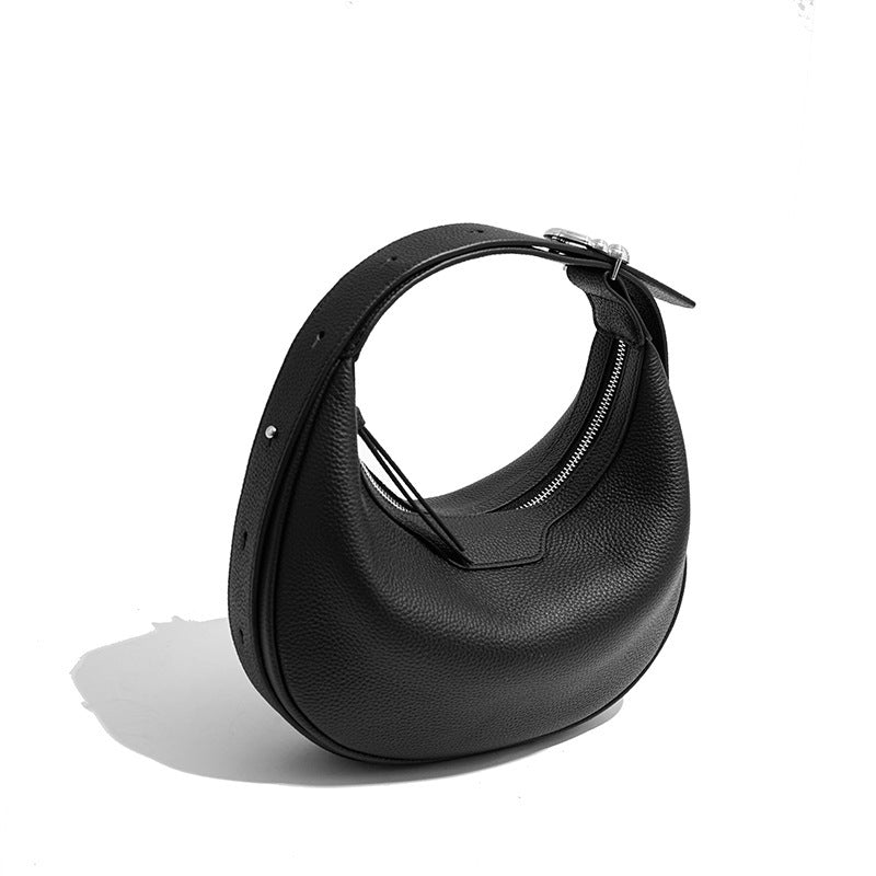 Bolso bandolera de piel de vaca de primera capa para mujer