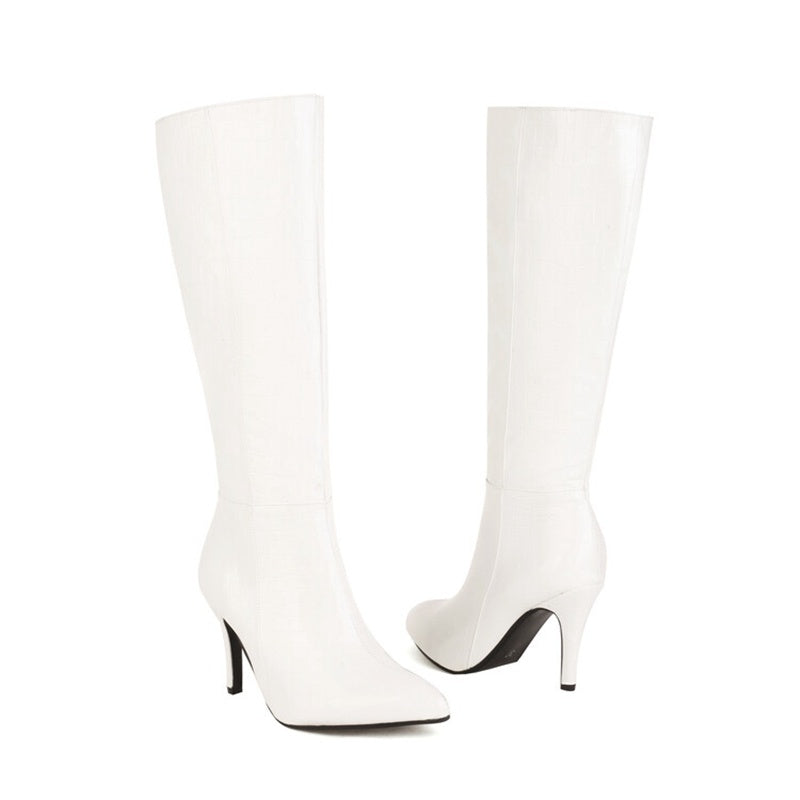 European And American Pointed Thin Heel Super High Boots