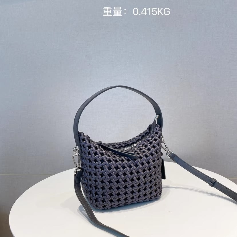 Nylon Hand-woven Lunch Box Handbag All-match Underarm Shoulder Messenger Bag