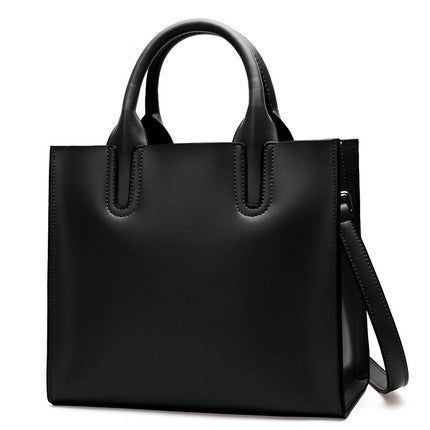 Ladies Solid Color Shoulder Bag