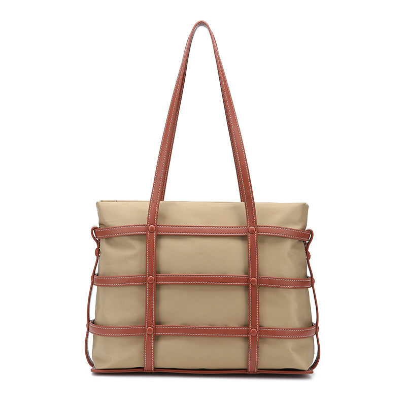 Woven Large Capacity Nylon Handbag