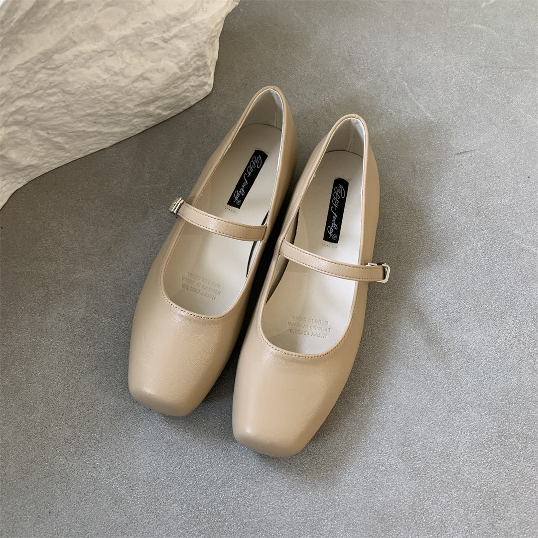 Versatile Lazy Shoes French Low Heels