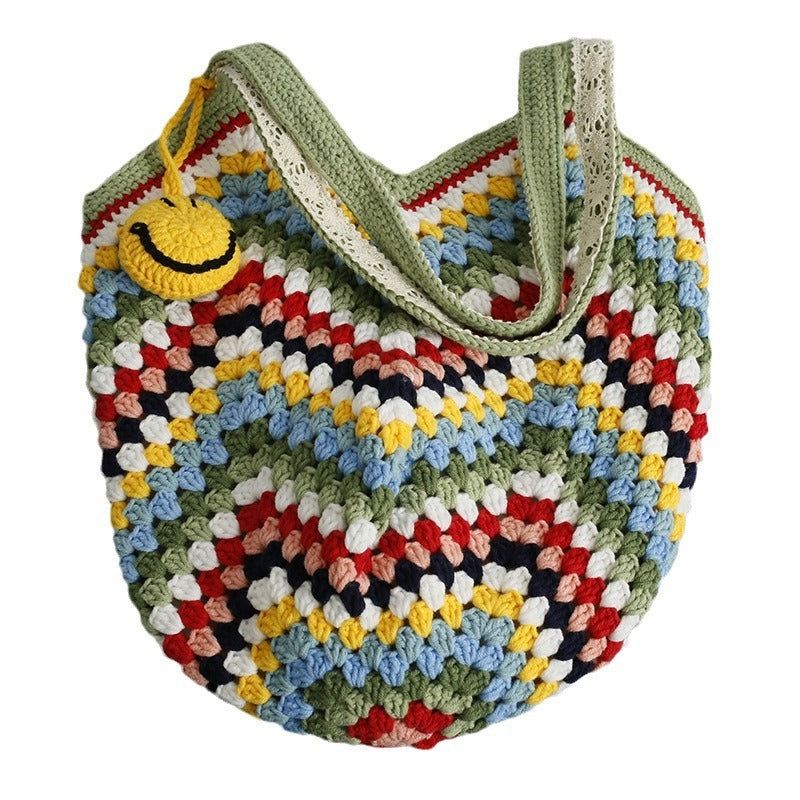 Hand-woven Creative Handicraft Vegetable Basket Small Shoulder Bag