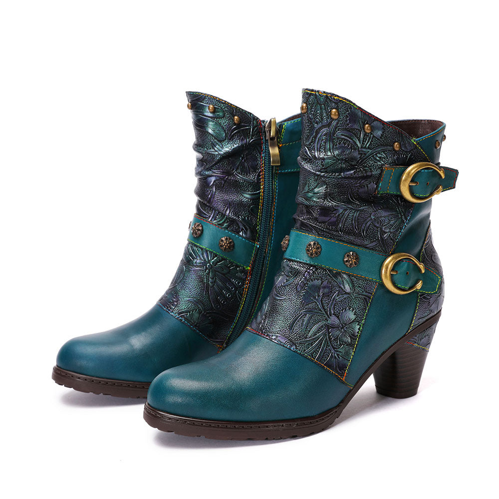 Botas de mujer retro Zapatos de mujer bohemios