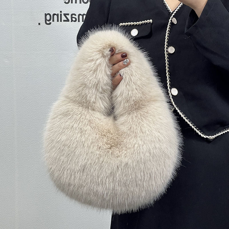 Portable Fur Bag Fall Winter Popular High-grade Niche