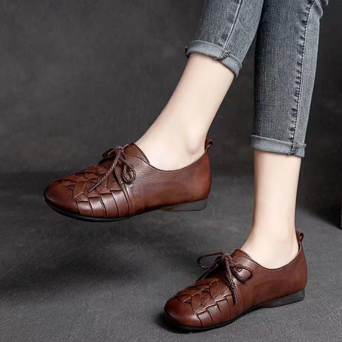 Leisure Flat Middle-aged Women's Shoes Are Non-slip