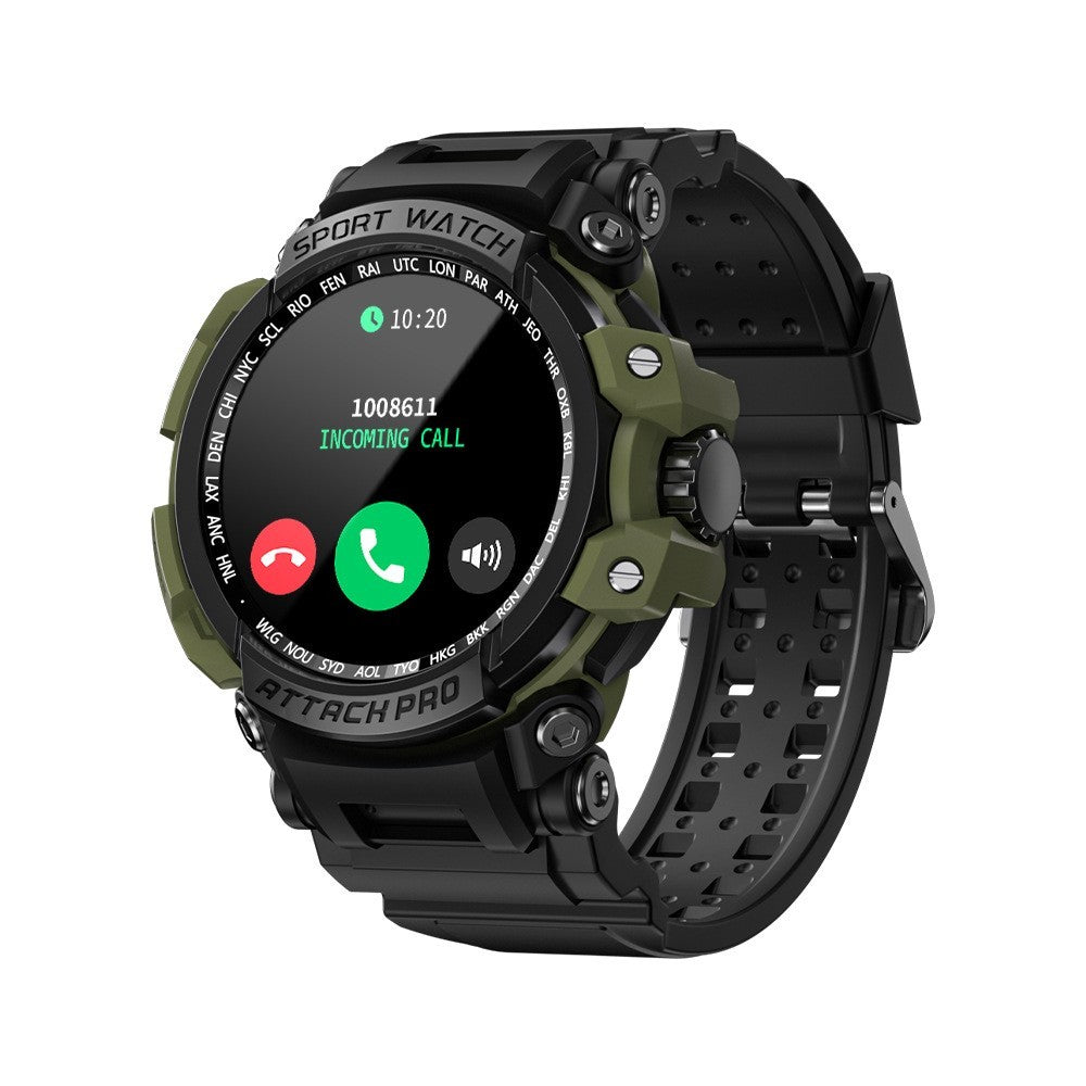 Reloj inteligente deportivo para exteriores con tres pruebas y llamadas Bluetooth