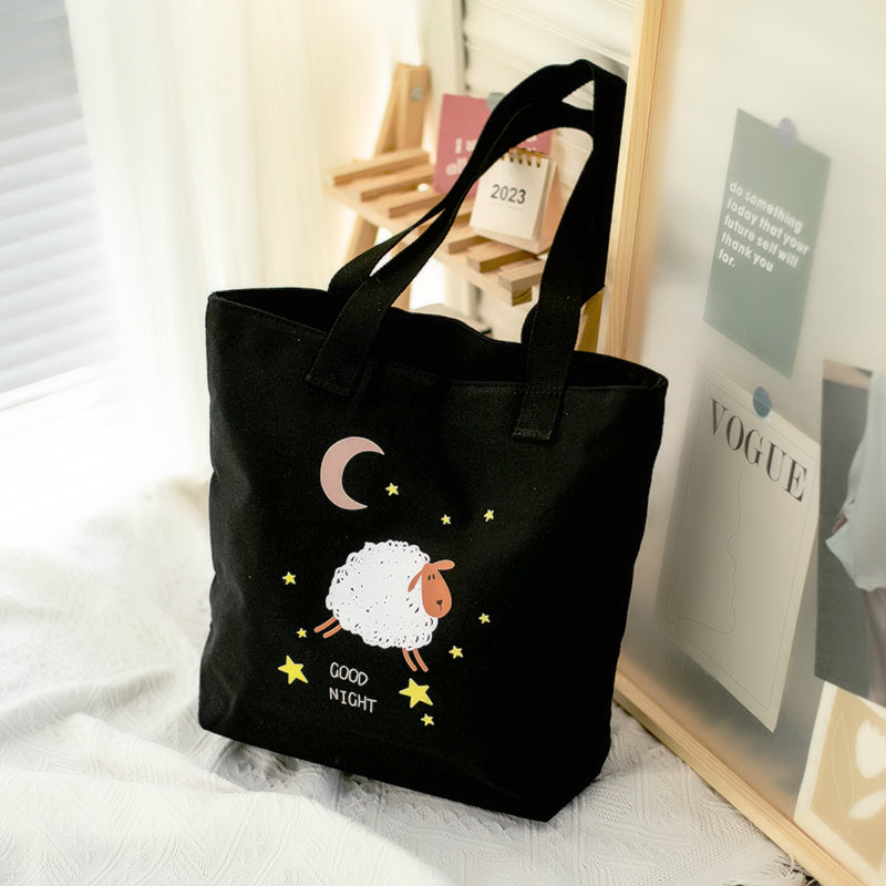 Women's Canvas Artistic Portable One-shoulder Mummy Tote Bag