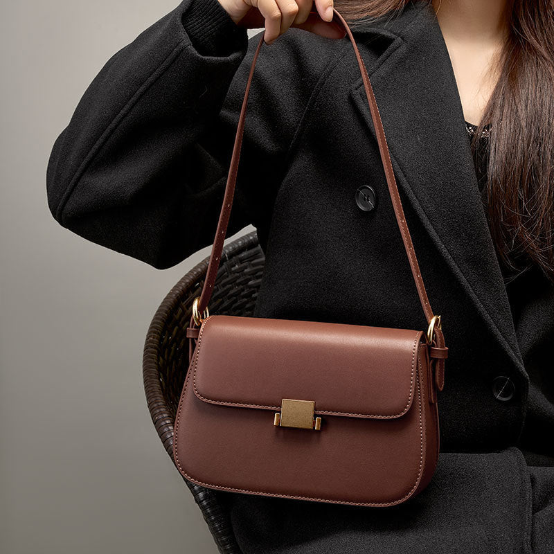 High-grade Special-interest Design Underarm Leather Women's Bag