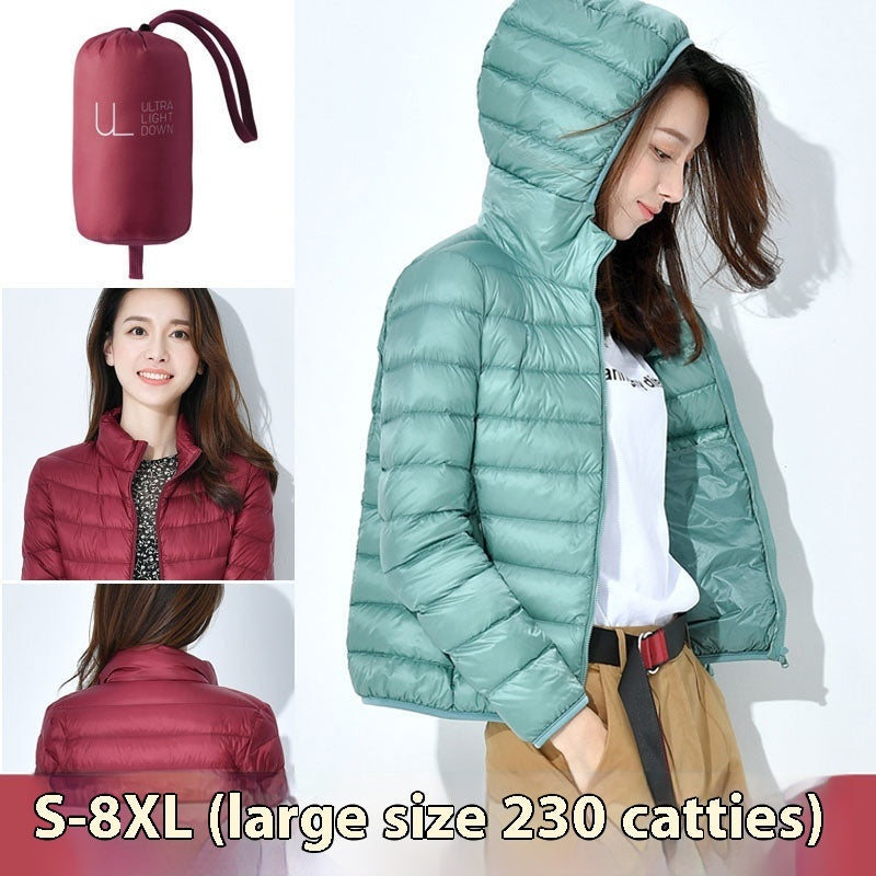 Lightweight Thickened Thermal Slim Fit Korean Style White Duck Down Fashionable Jacket