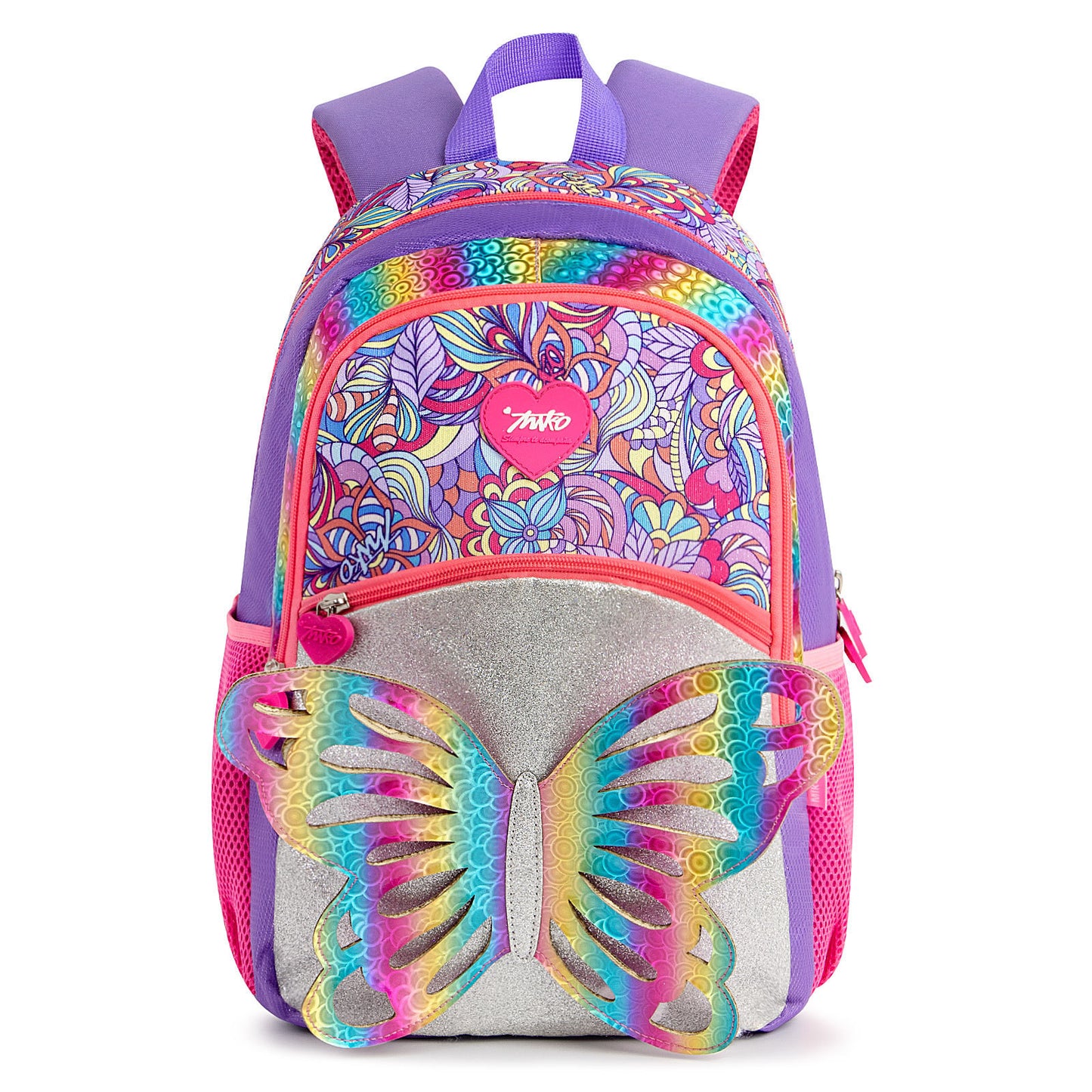 3D Rainbow Butterfly Cute Color Primary School Girls Backpack