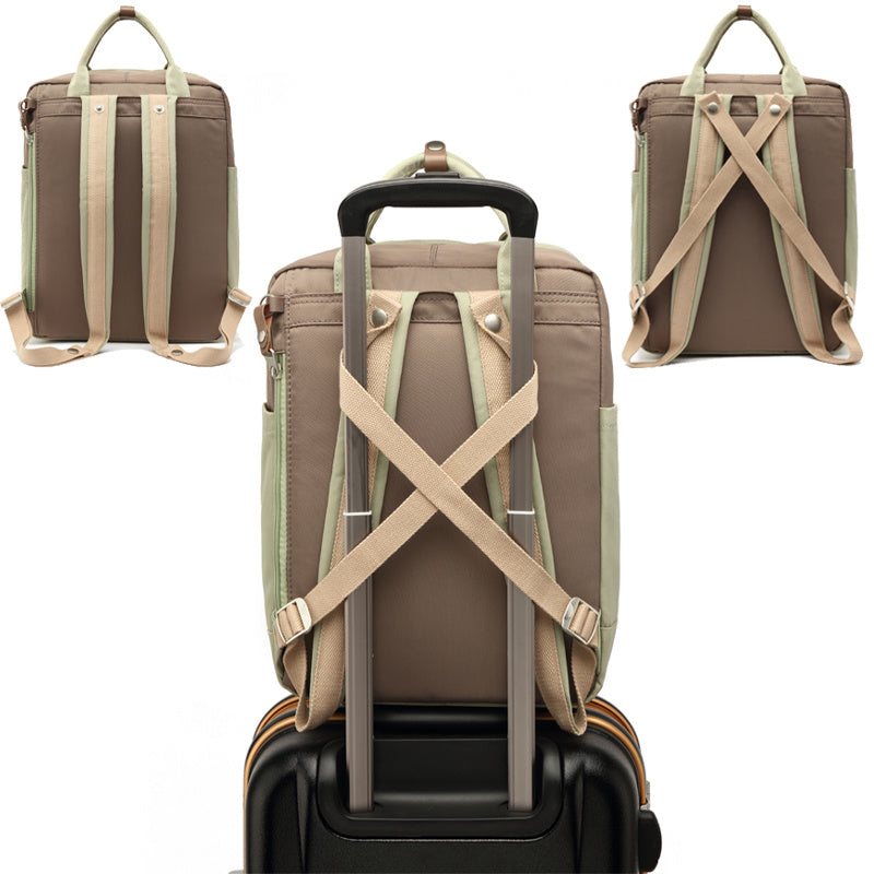 Men's Fashion Contrast Color Laptop Backpack