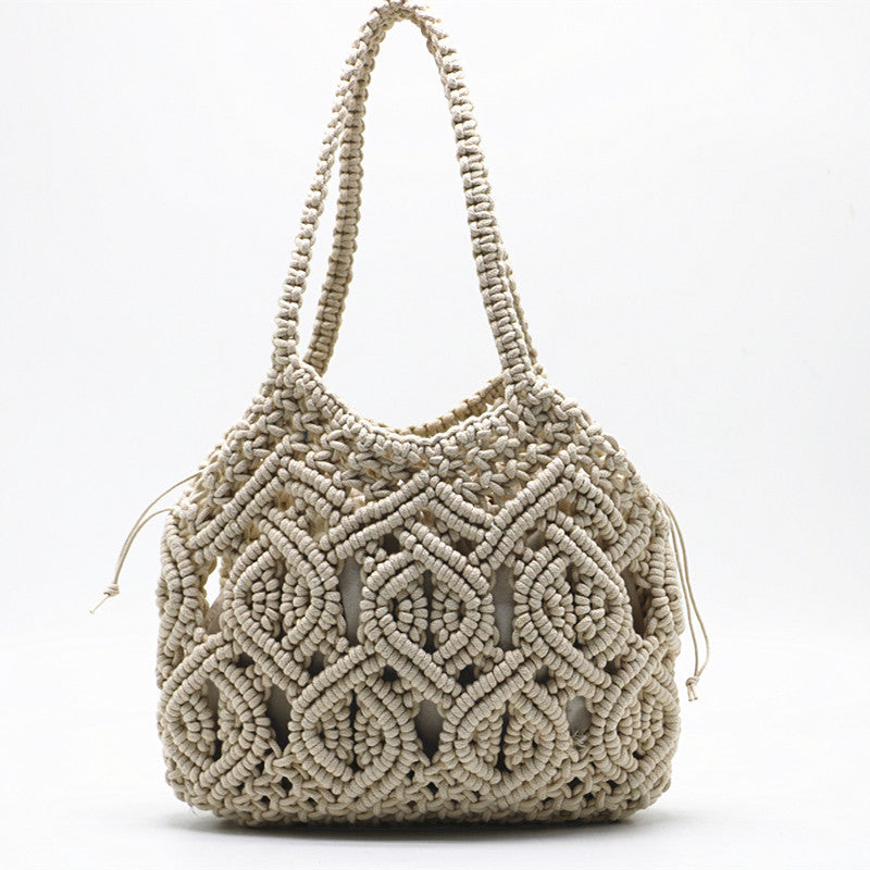 Shengjie Craft New Cotton Thread Shoulder Hand Woven Bag