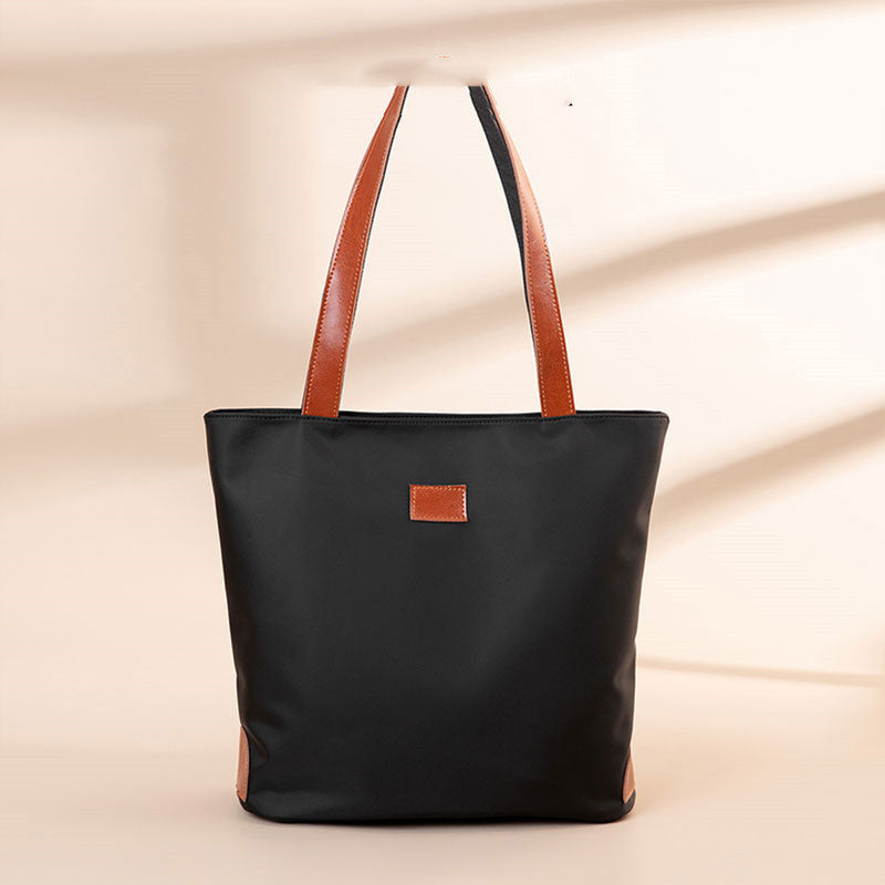 Bolso de lona Oxford de un solo hombro para mujer, de gran capacidad