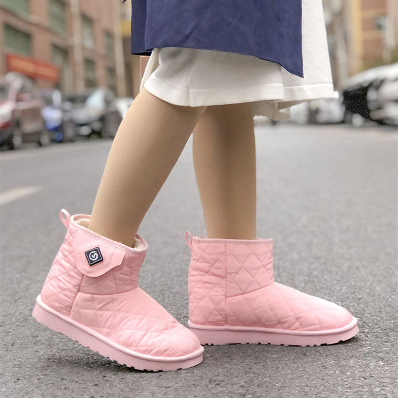 Warm And Plush Versatile Flat Bottom Heating Boots