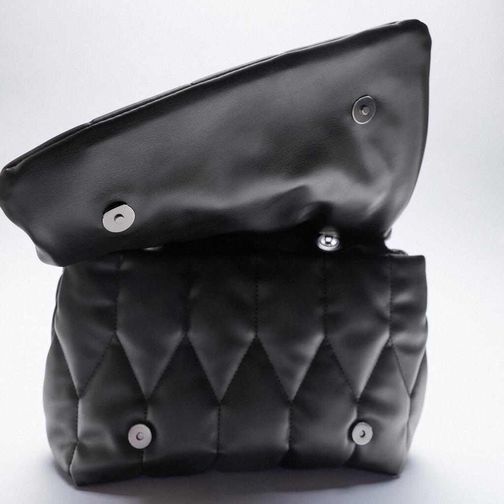 Black Chain Zigzag Single-shoulder Messenger Bag