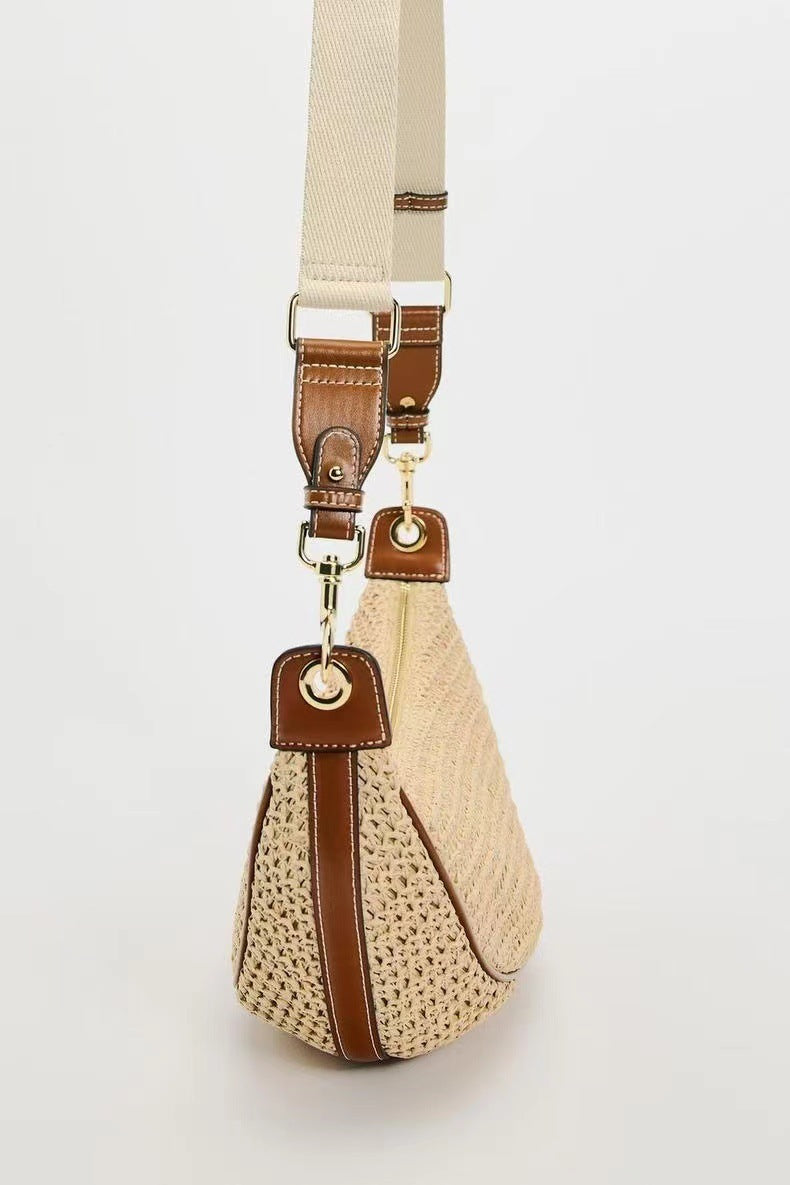 Shoulder Bag Casual Crossbody Bag Woven Bag Underarm Dumpling Bag