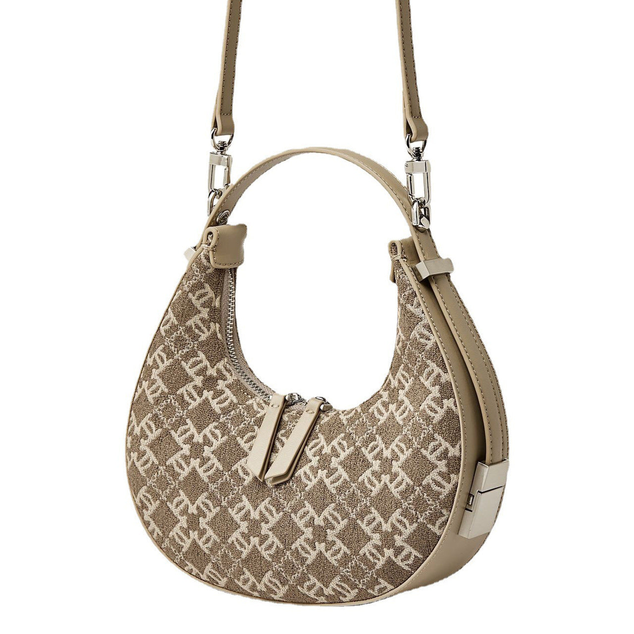 Woolen Crescent Canvas Niche Women's Bag