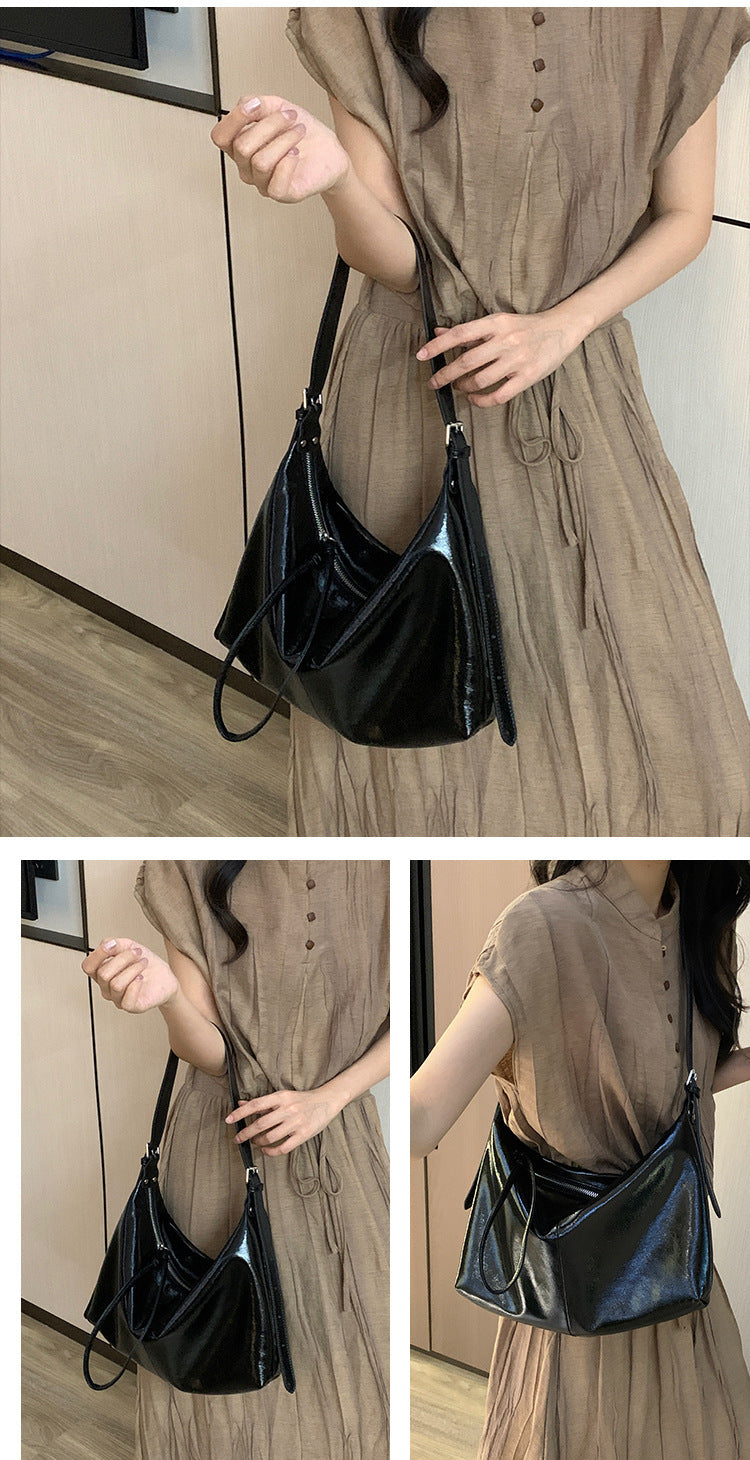 Simple First Layer Cowhide Bag Women