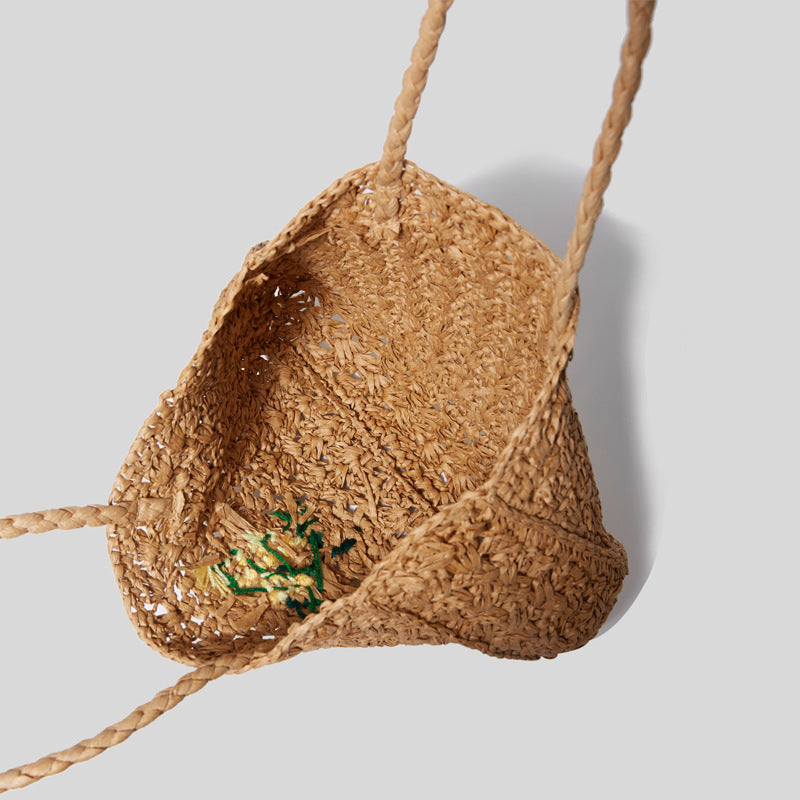 Flower Straw Women's Bucket Basket Bags