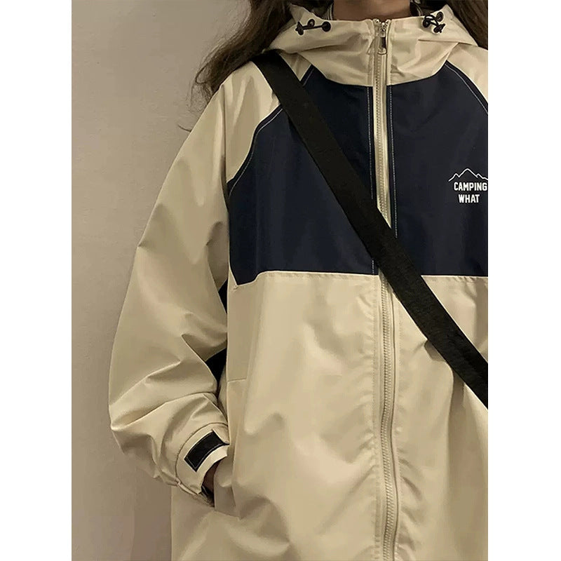 Sudadera holgada con capucha de estilo japonés a la moda para mujer