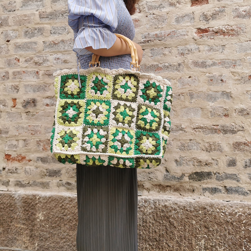 Bolso de mano de bambú popular para mujeres de Europa y América