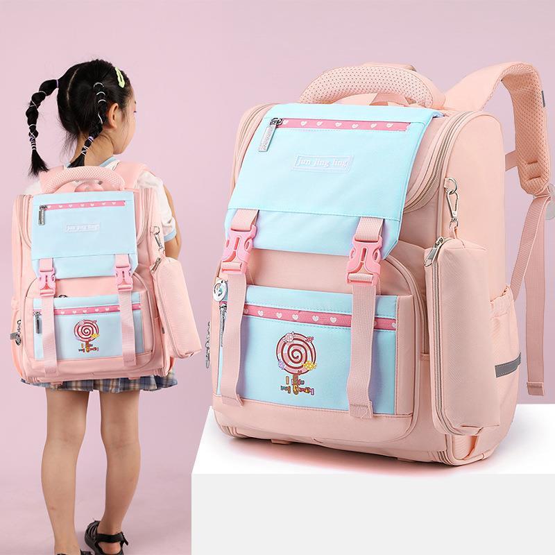 Mochila japonesa informal de gran capacidad con dibujos animados