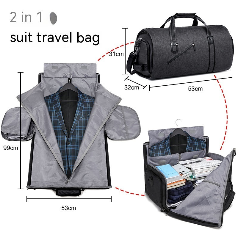 Foldable Men's Large Capacity Suit Travel Bag Portable