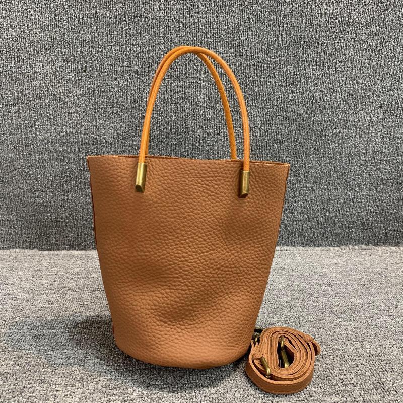 Bolso de mano de piel de primera capa para mujer