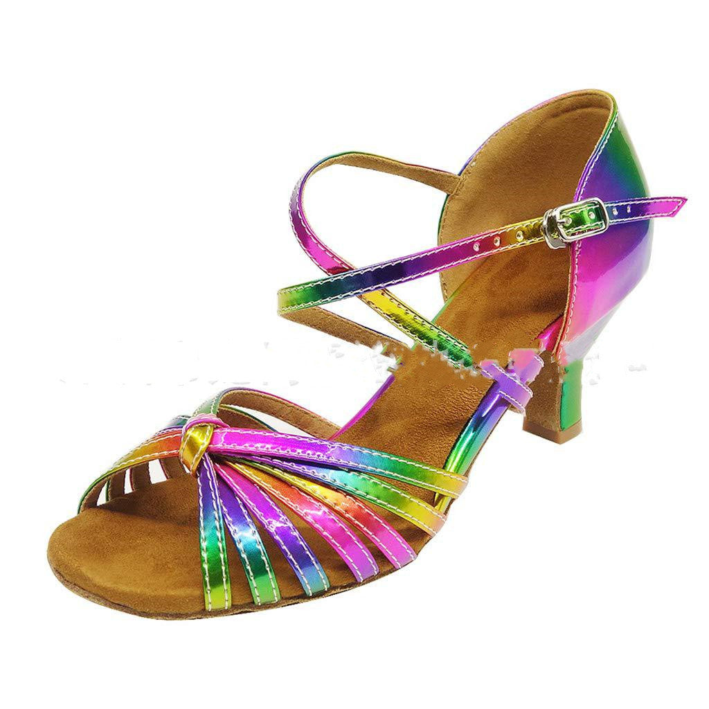 Zapatos de baile latino de colores para mujer