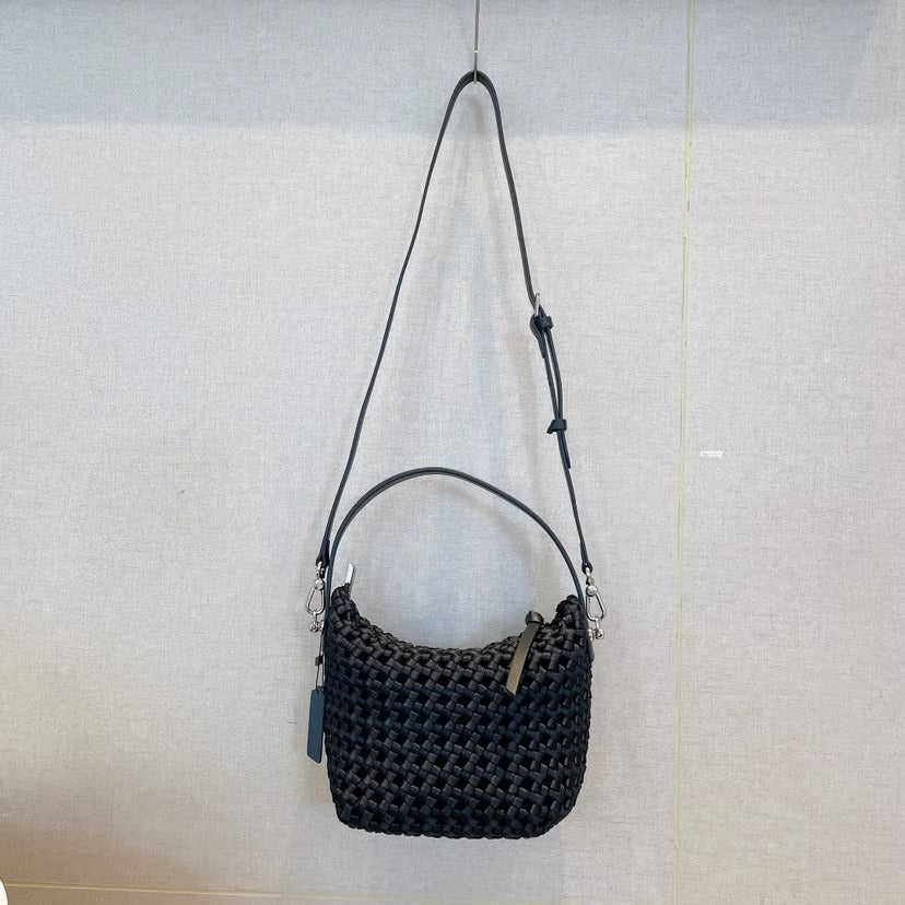 Nylon Hand-woven Lunch Box Handbag All-match Underarm Shoulder Messenger Bag