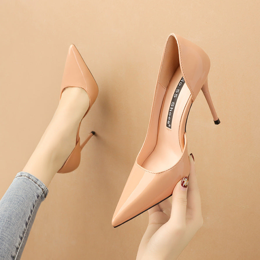 Pointed-toe High-heeled Shoes With Hollow Stilettos