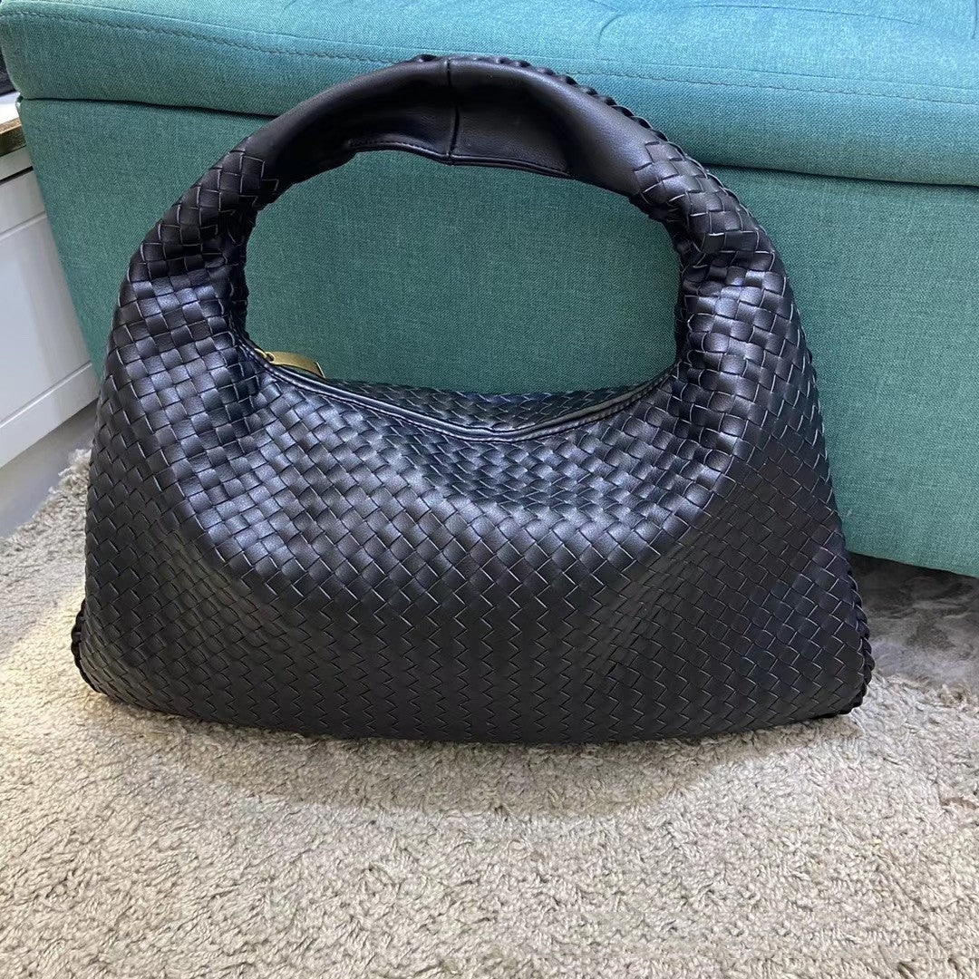 Bolso tejido para mujer, bolso de hombro de gran capacidad