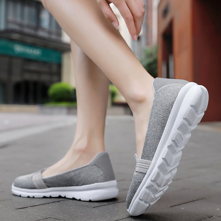 Soft Mesh Shoes Breathable Slip On Lazy Shoes Loafers Women