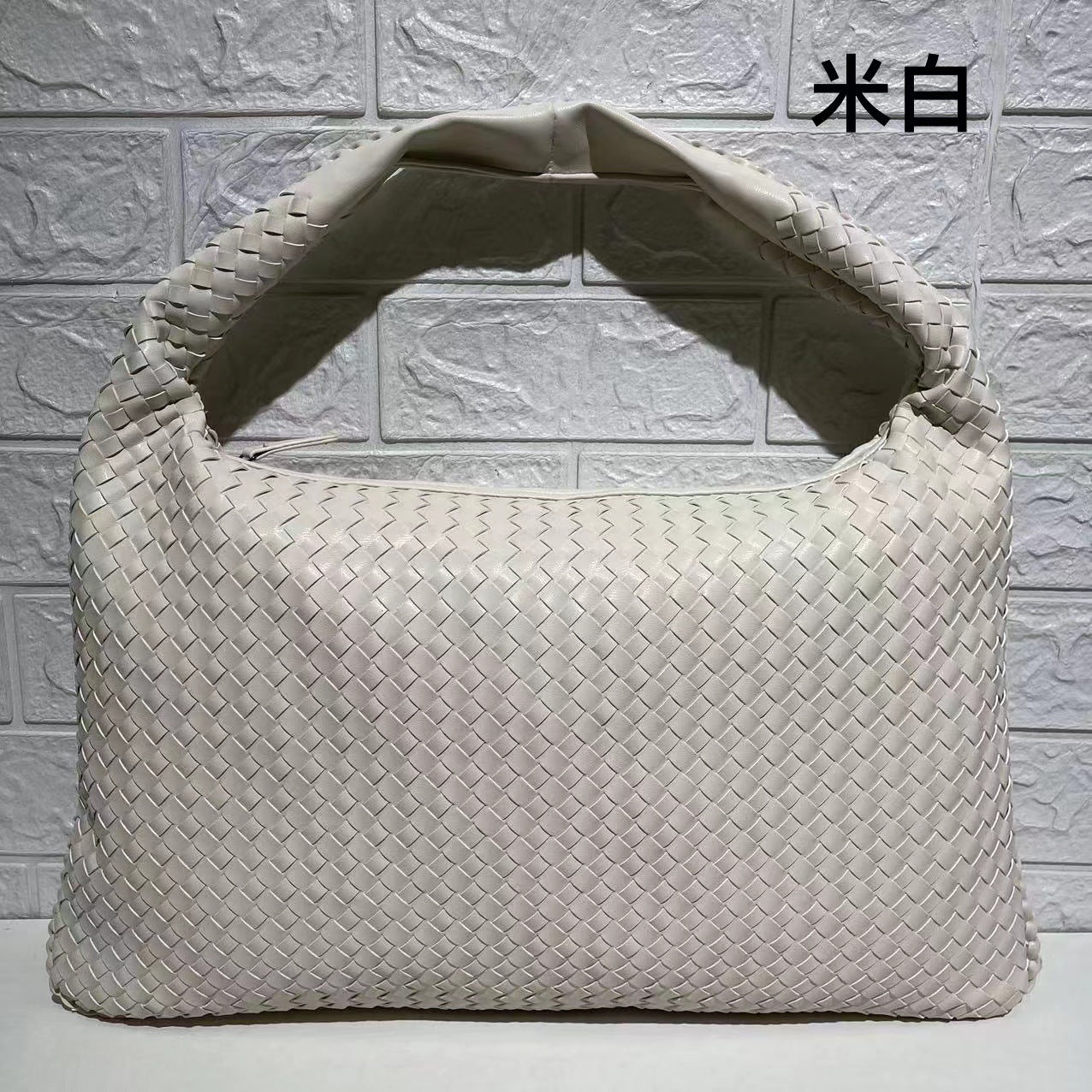 Bolso tejido para mujer, bolso de hombro de gran capacidad