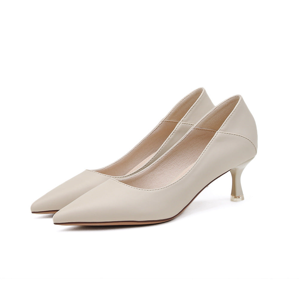 New Korean Version Of The Pointed Toe Nude High Heels