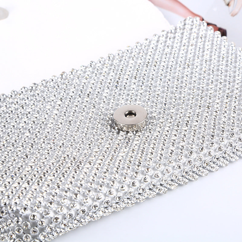 Evening Bag With Diamonds Pure Handmade Quality