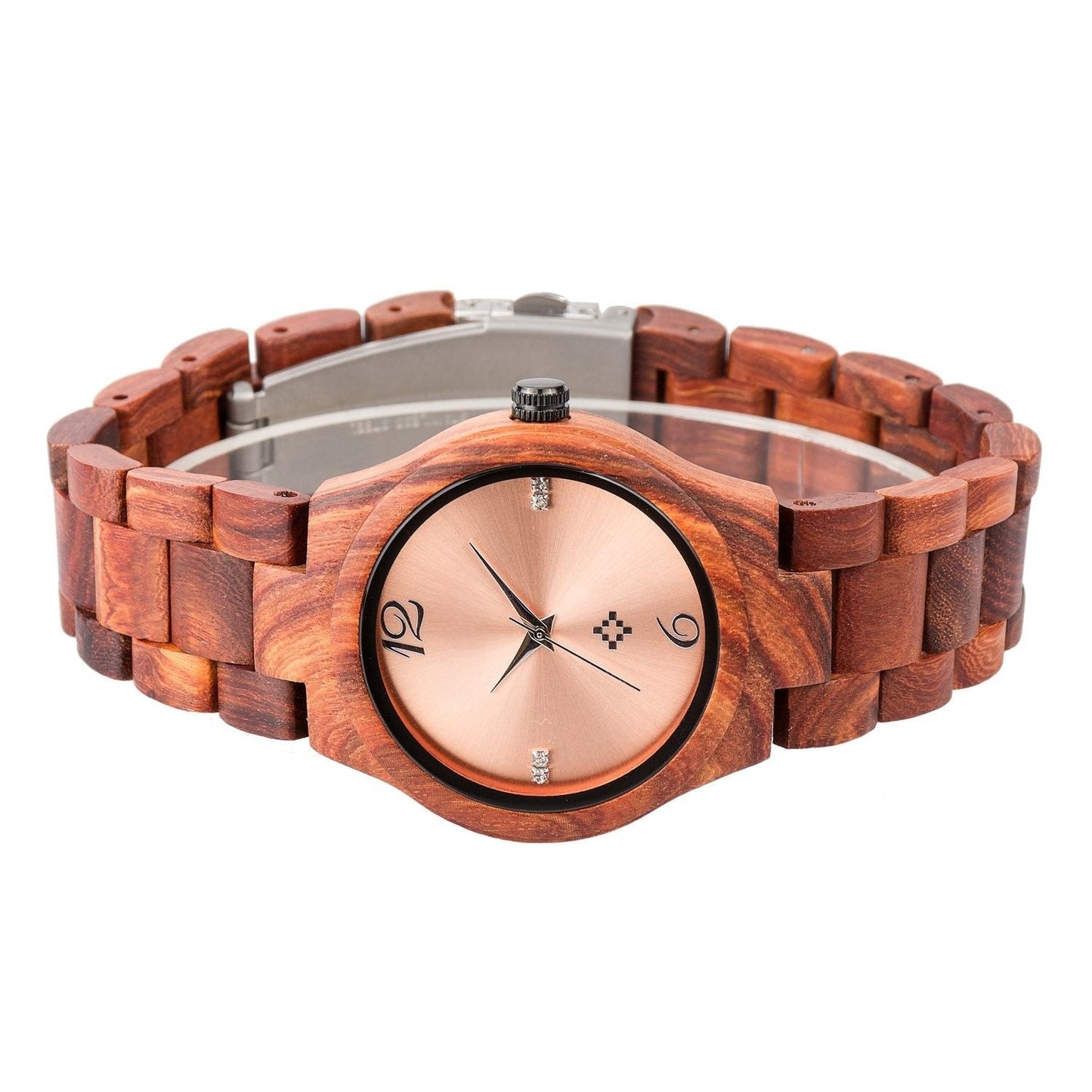 Reloj de cuarzo de moda informal de madera