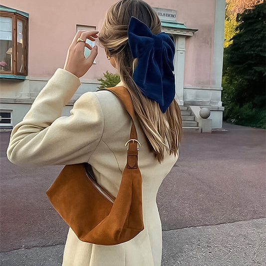 Matte High-quality Suede Shoulder Bag