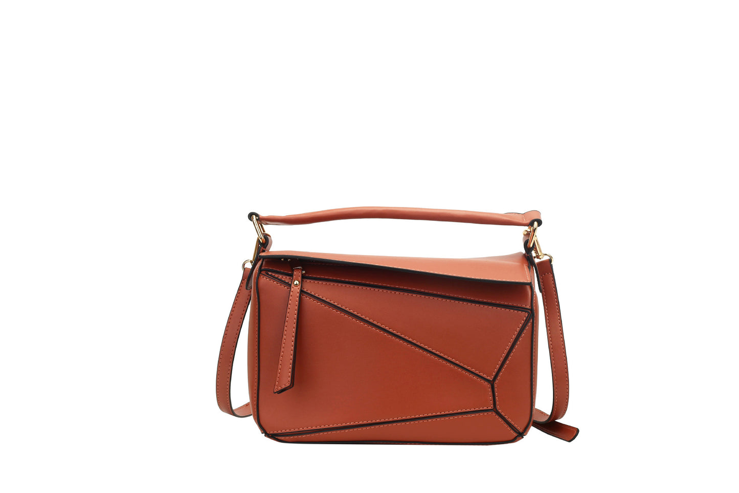 Women's Fashion Color Contrast Shoulder Handbag