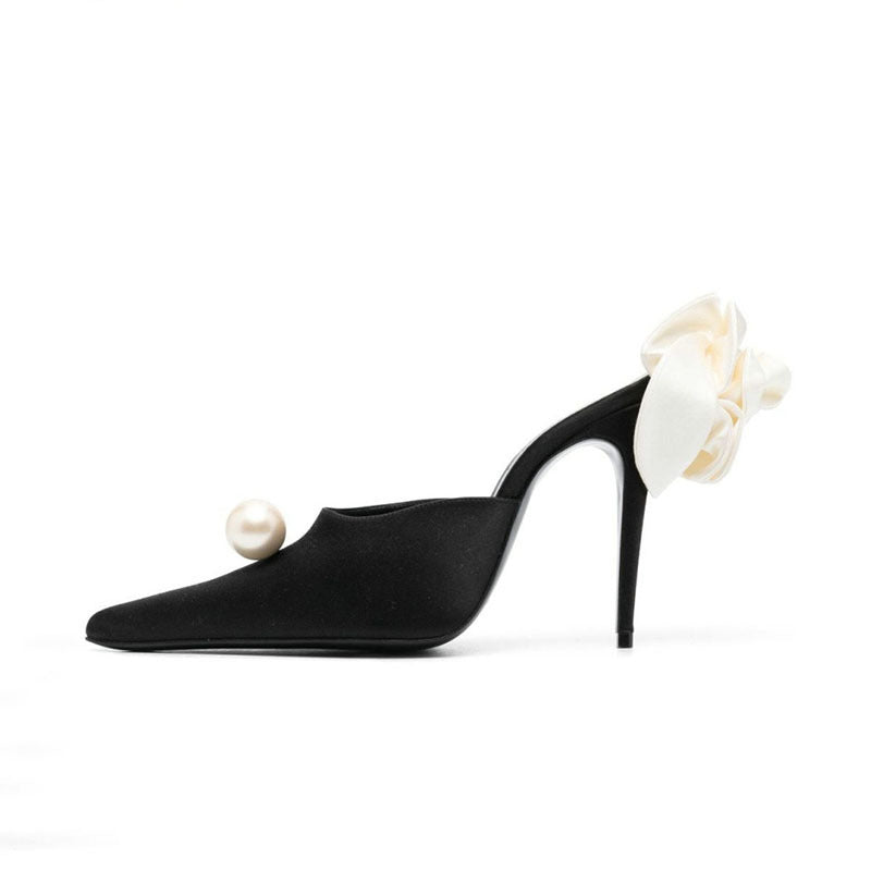 Women's Pointed Pearl High Heels