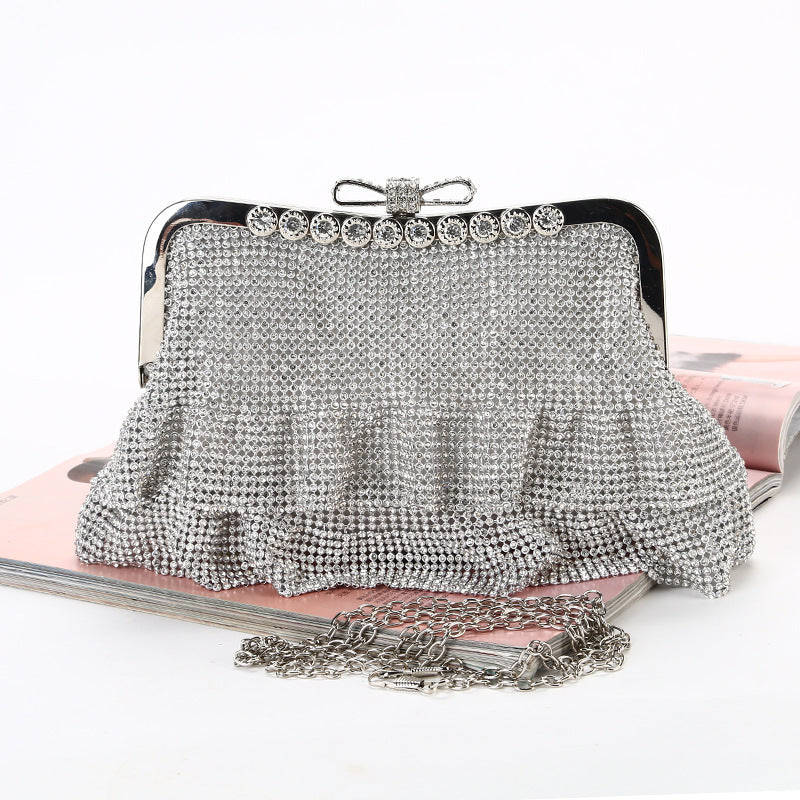 Bolso de noche creativo para mujer con incrustaciones de diamantes