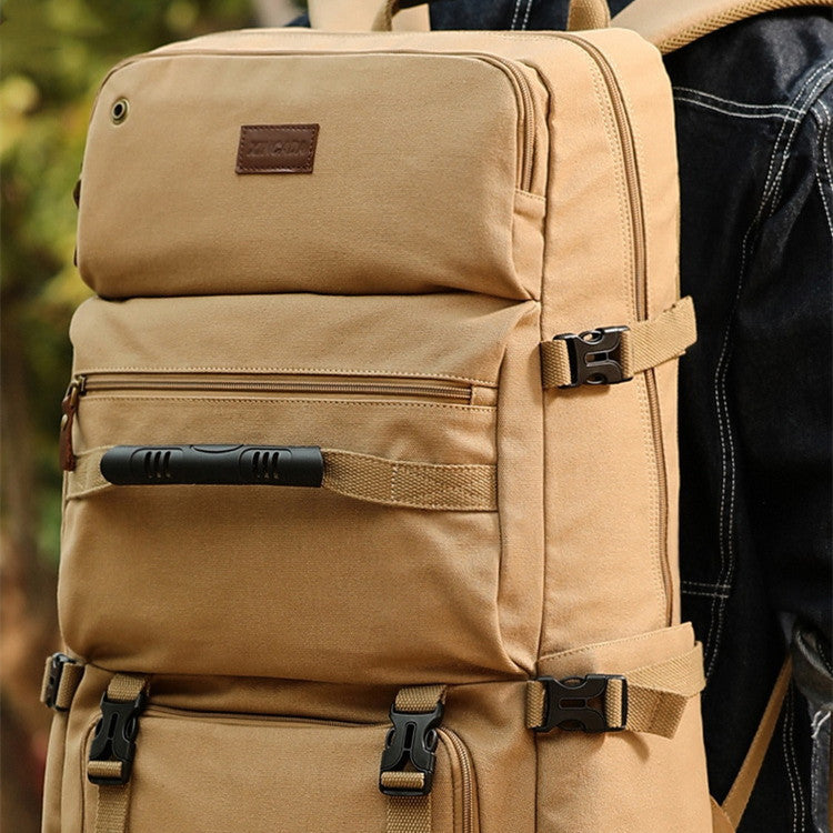 Men's Fashion Casual Oversized Canvas Backpack