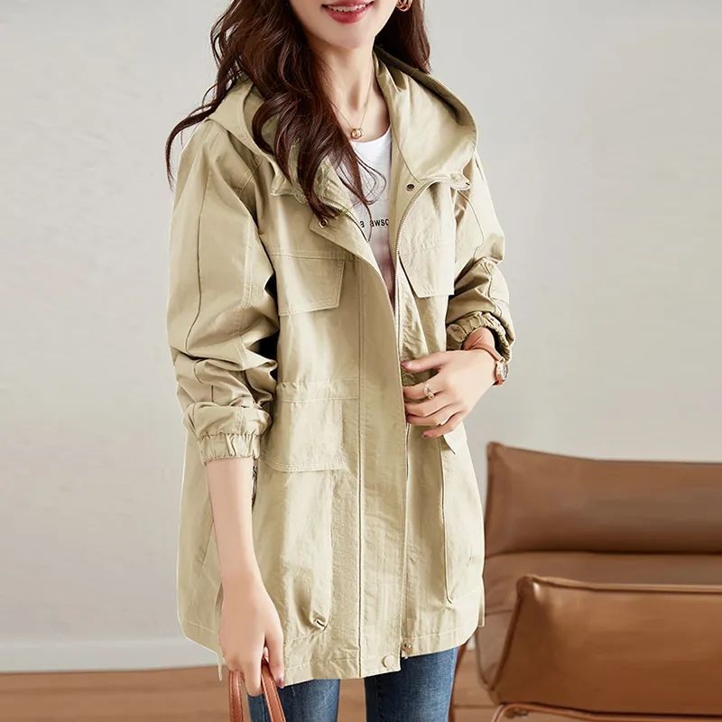 Western-style Middle-aged Mom Plus Size Trench Coat