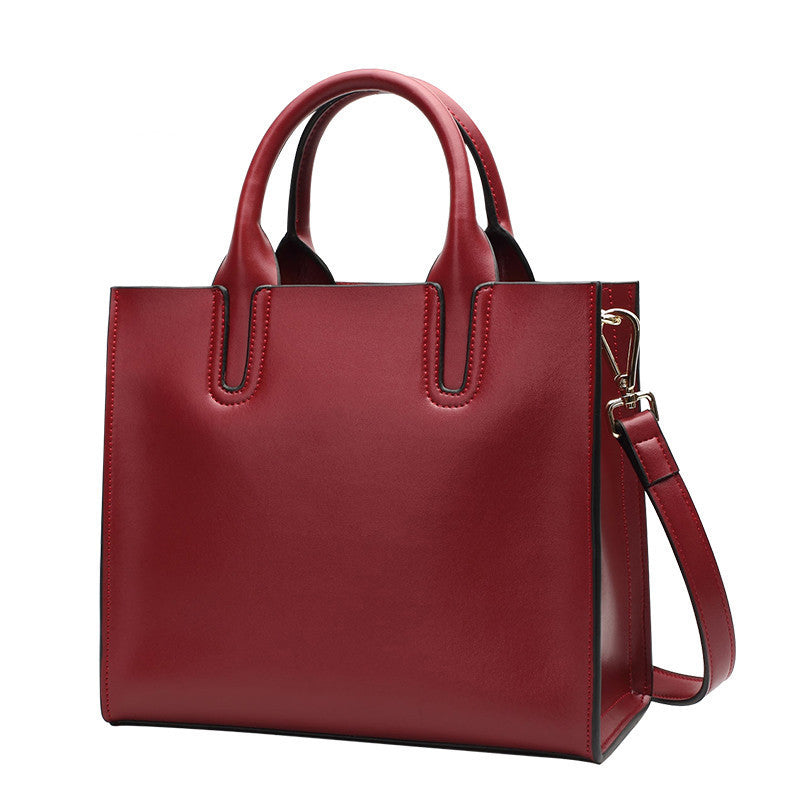 Bolso de hombro de color liso para mujer