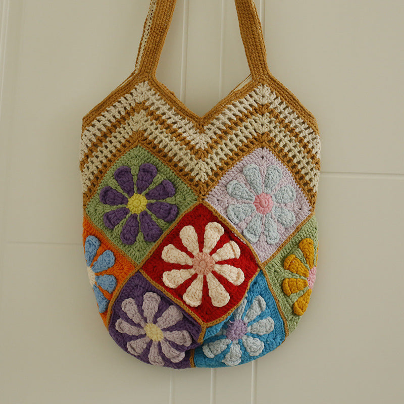 Hand-woven Creative Handicraft Vegetable Basket Small Shoulder Bag